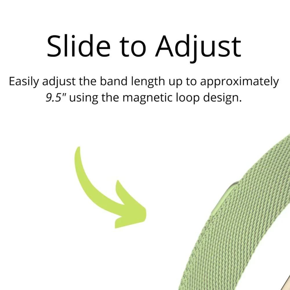 Slim Apple Watch Band in Stainless Steel Magnet Design - Picture 5 of 6